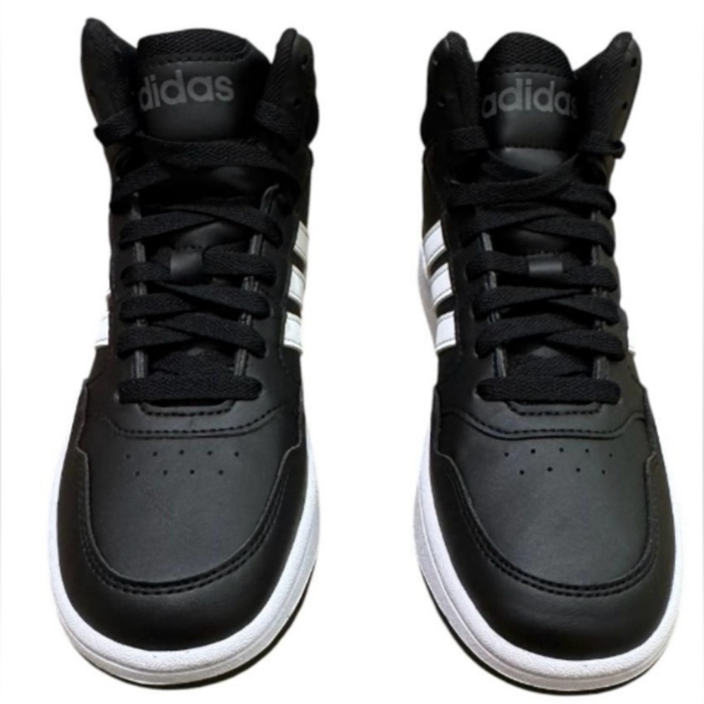 ADIDAS Hoops Mid 3.0 K, GW0402, Unisex, Size US 4, Color Black, Without Box